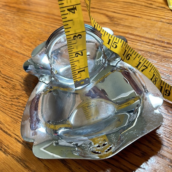 Continental Chrome 3054 MCM style nut/mint dish.  Sone smudges/scratches. - Picture 9 of 9